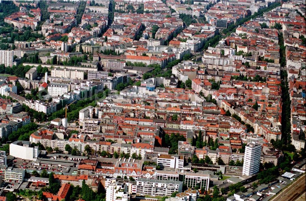 Berlin from the bird's eye view: 23.07.1995 Blick auf Berlin