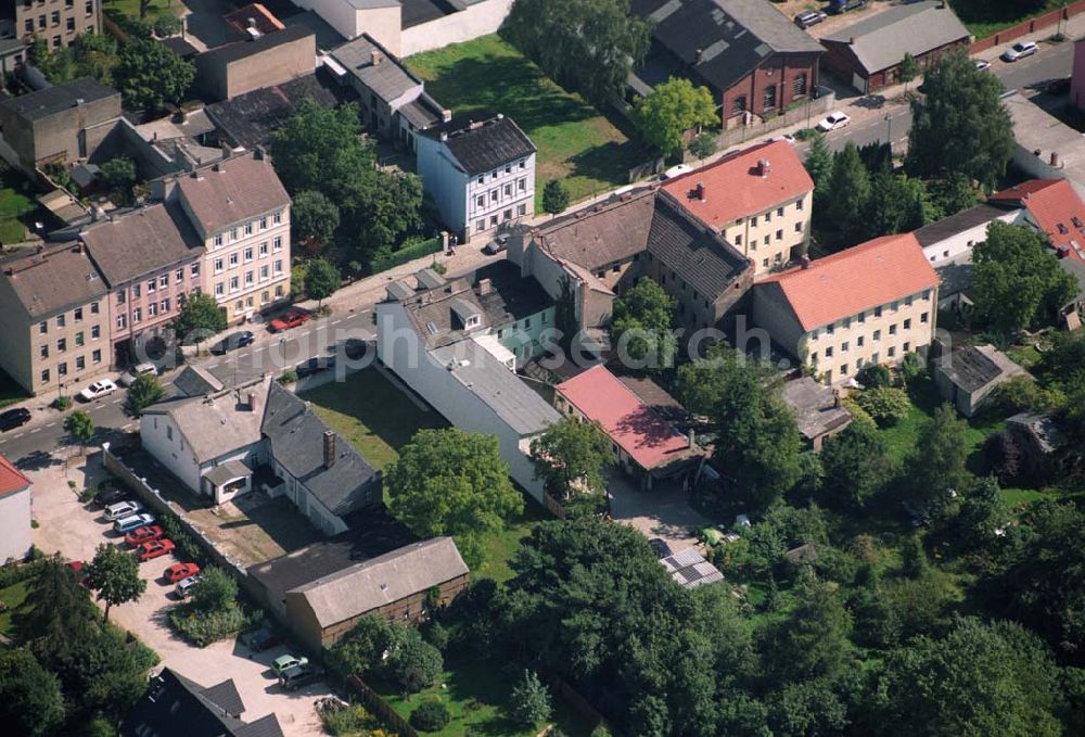 Aerial photograph Bernau bei Berlin - Blick auf Wohnhäuser in der Weinbergstraße in Bernau bei Berlin in Brandenburg.