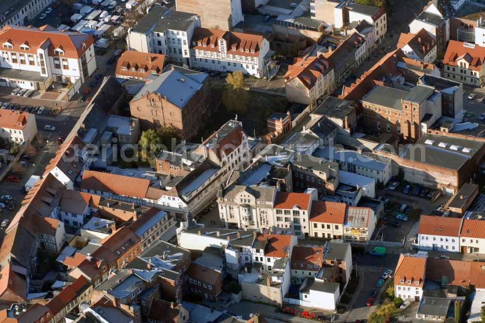 Burg from above - Blick auf Burg bei Magdeburg im Jerichower Land in Sachsen-Anhalt, zwischen Jacobistraße und Schartauer Straße. Kontakt: Bernhard Ruth Stadtverwaltung Burg, In der Alten Kaserne 2 39288 Burg, Tel. +49(0)3921 921 202, Email: bernhard.ruth@stadt-burg.de; Kersten Schumacher Stadtverwaltung Burg, In der Alten Kaserne 2 39288 Burg, Tel. +49(0)3921 921 604, Email: kersten.schumacher@stadt-burg.de; Bürgerbüro Anett Primas, Markt 1 39288 Burg, Tel. +49(0)3921 484490, Email: burginfo@stadt-burg.de