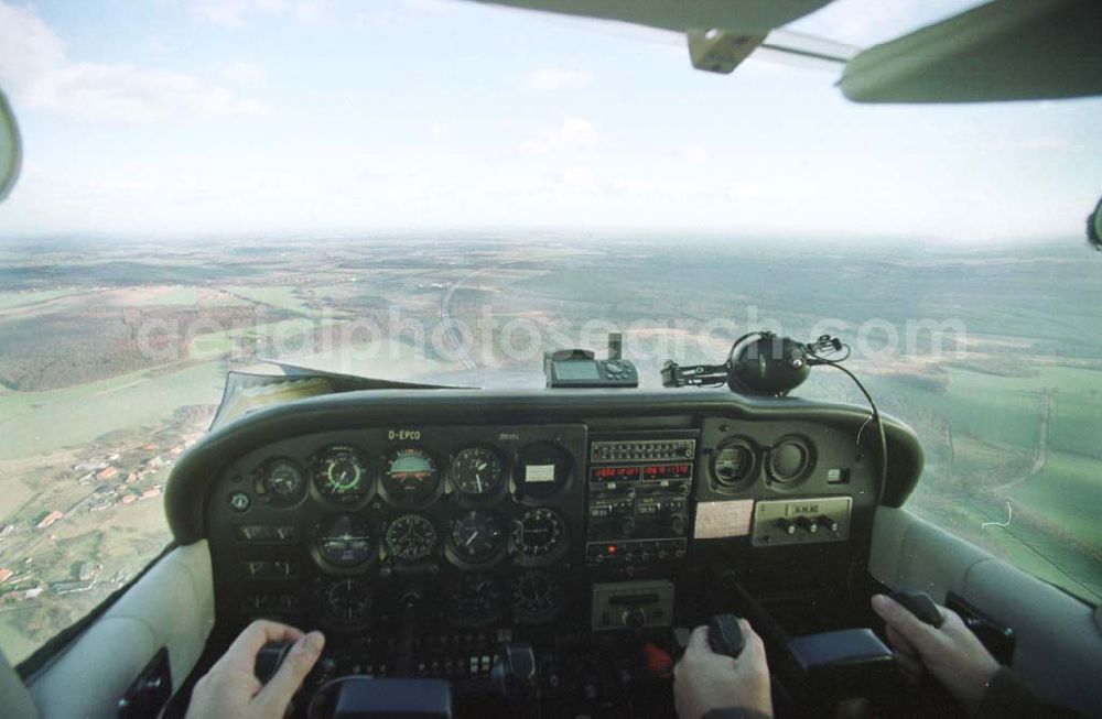 Aerial photograph Schwerin / MV - Blick aus einer Cessna 172 R beim Flug über die Autobahn bei Schwerin / MV.