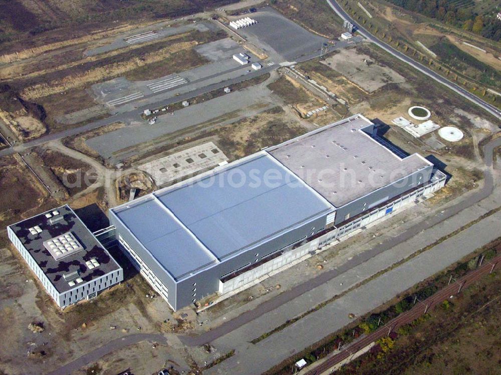 Aerial photograph Frankfurt / Oder - Die gescheiterte Chip-Fabrik in Frankfurt/Oder. Brandenburg hatte sich mit 38 Millionen Dollar an der Betreibergesellschaft für die Fabrik beteiligt, auch der Chiphersteller Intel wollte ursprünglich 40 Millionen Euro investieren.