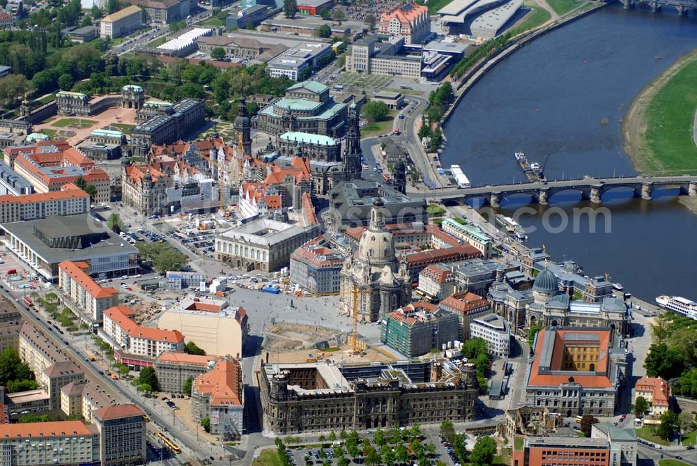 Dresden from above - Blick auf die Dresdner Altstadt.