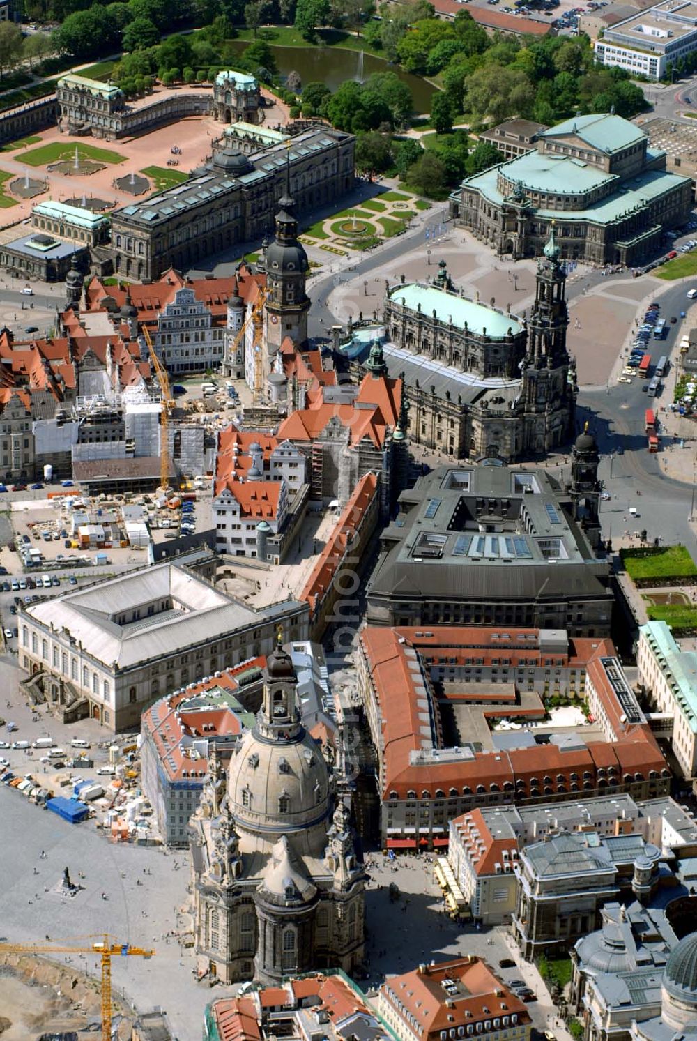 Dresden from above - Blick auf die Dresdner Altstadt.