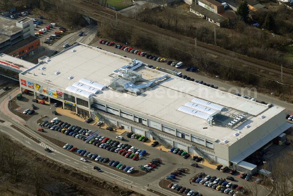 Aerial image Bernau - ; Blick auf das Edeka-Center in Bernau; Boernicker Chaussee 1; 16321 Bernau;