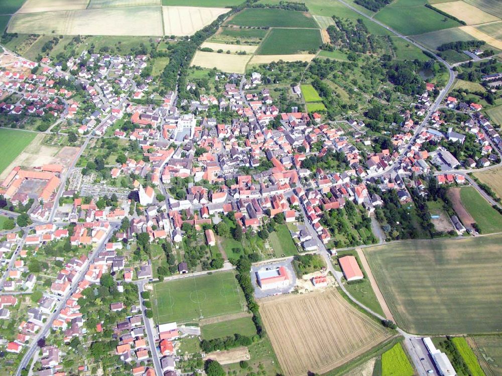 Egenfeld - Otzberg / Hessen from the bird's eye view: Blick auf Egenfeld / Otzberg in Hessen