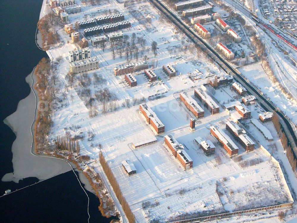 Berlin - Rummelsburg from above - Winterstimmung auf dem Gelände der ehem. JVA Berlin - Rummelsburg in Berlin-Lichtenberg.