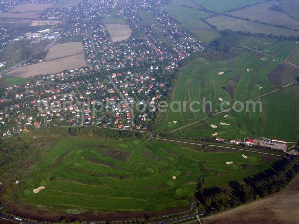 Berlin-Hohenschönhausen from above - Golfplatz in Hohenschönhausen