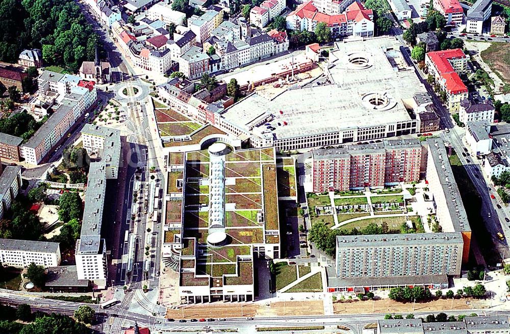 Aerial image Gera / Thüringen - Blick auf das Einkaufszentrum Gera Arcaden der mfi management für immobilien AG.