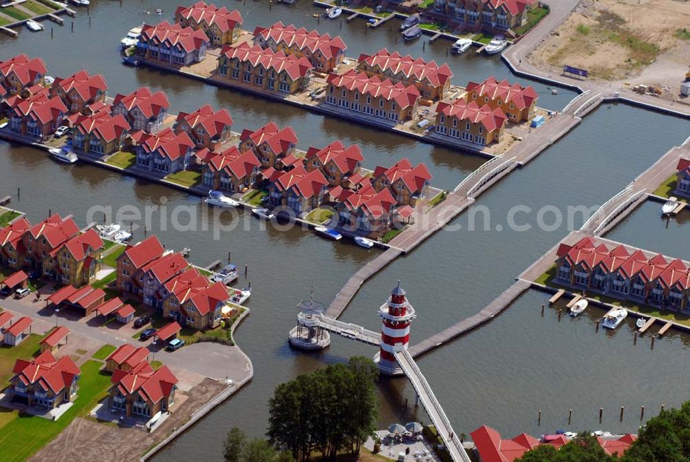 Aerial image Rheinsberg - Blick auf das fast fertige Hafendorf Rheinsberg - Projektgesellschaft Hafendorf Rheinsberg GmbH,Lenaustr. 27,D-12305 Berlin,Telefon: +49 33931/34 161,Telefax: +49 33931/34 163,Email: info@hafendorf-rheinsberg.de,Achim Walder: