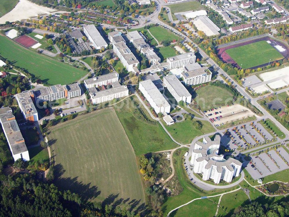 Aerial photograph Regenstauf ( Bayern ) - Fernlehrinstitut in Regenstauf / Bayern Fernlehrinstitut DR.Robert Eckert GmbH; Bayernstraße 20 93128 Regenstauf; Abt.ÖA; Frau Hastreiter; Telefon:09402/502-150