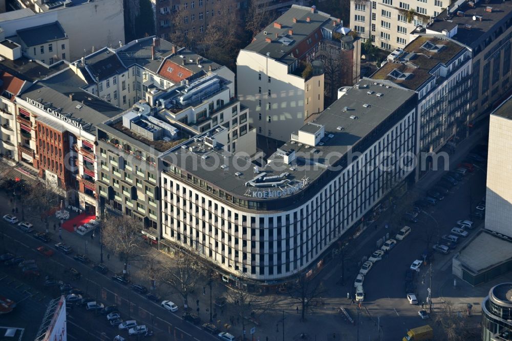 Berlin from above - View of the building of the Douglas perfumery on Kurfuerstendamm in Berlin