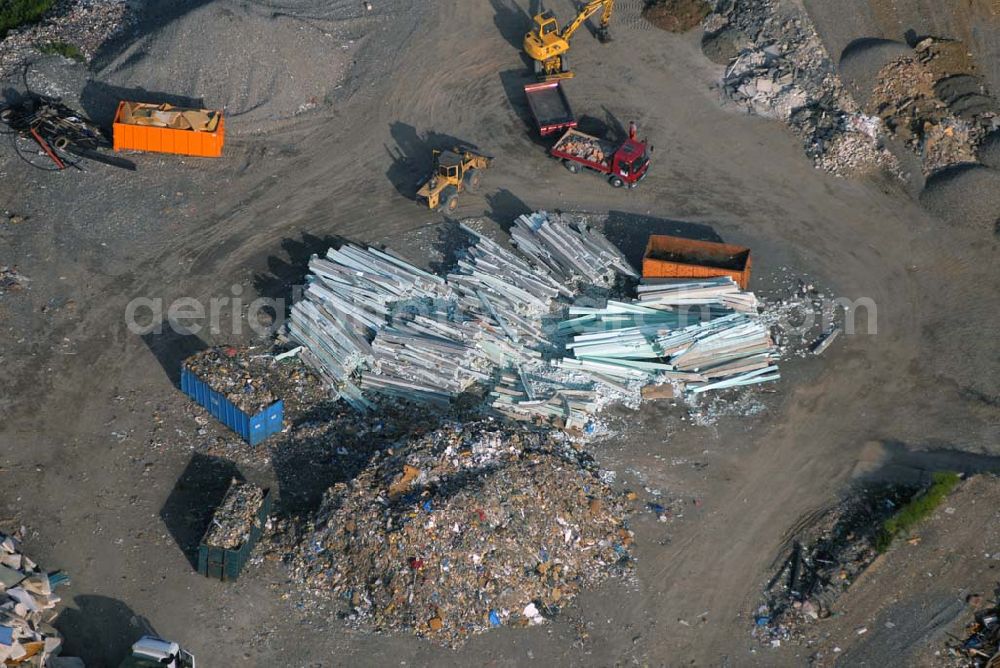 Bechlingen from the bird's eye view: Blick auf das Gelände der Abfallentsorgungsanlage Aßlar