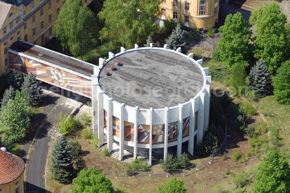 Wünsdorf from the bird's eye view: Blick auf das Gelände der Waldstadt Wünsdorf, dem ehemaligen russischen Oberkommando in Wünsdorf (Brandenburg)