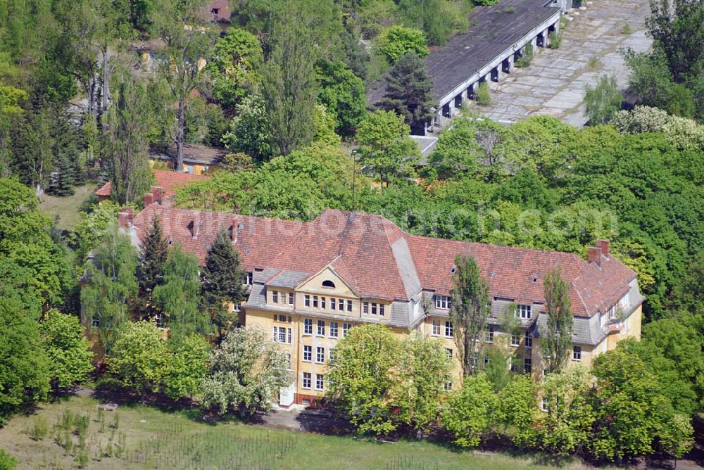 Aerial image Wünsdorf - Blick auf das Gelände der Waldstadt Wünsdorf, dem ehemaligen russischen Oberkommando in Wünsdorf (Brandenburg)