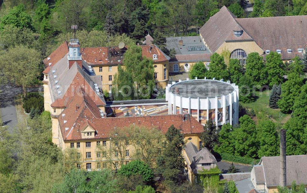 Wünsdorf from the bird's eye view: Blick auf das Gelände der Waldstadt Wünsdorf, dem ehemaligen russischen Oberkommando in Wünsdorf (Brandenburg)