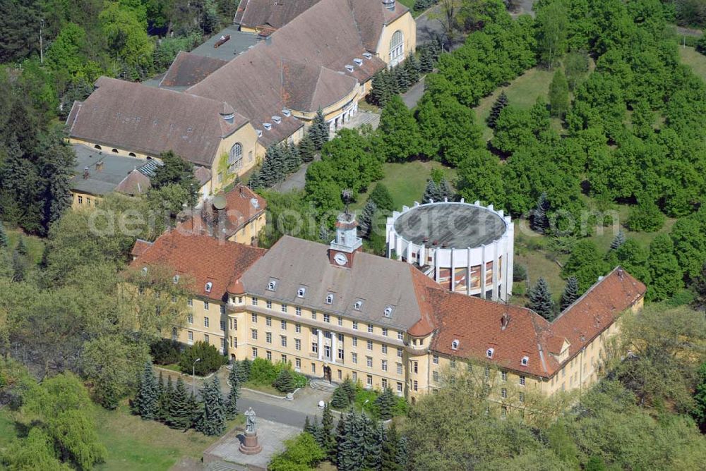 Wünsdorf from above - Blick auf das Gelände der Waldstadt Wünsdorf, dem ehemaligen russischen Oberkommando in Wünsdorf (Brandenburg)