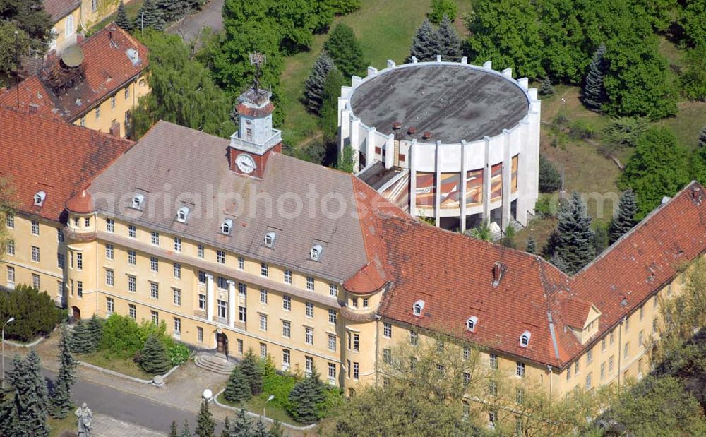 Wünsdorf from the bird's eye view: Blick auf das Gelände der Waldstadt Wünsdorf, dem ehemaligen russischen Oberkommando in Wünsdorf (Brandenburg)