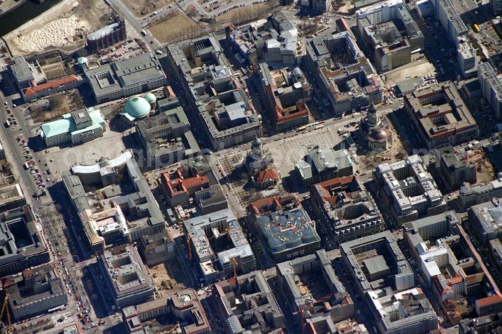 Aerial photograph Berlin - Blick auf den Gendarmenmarkt in Berlin-Mitte. 1995