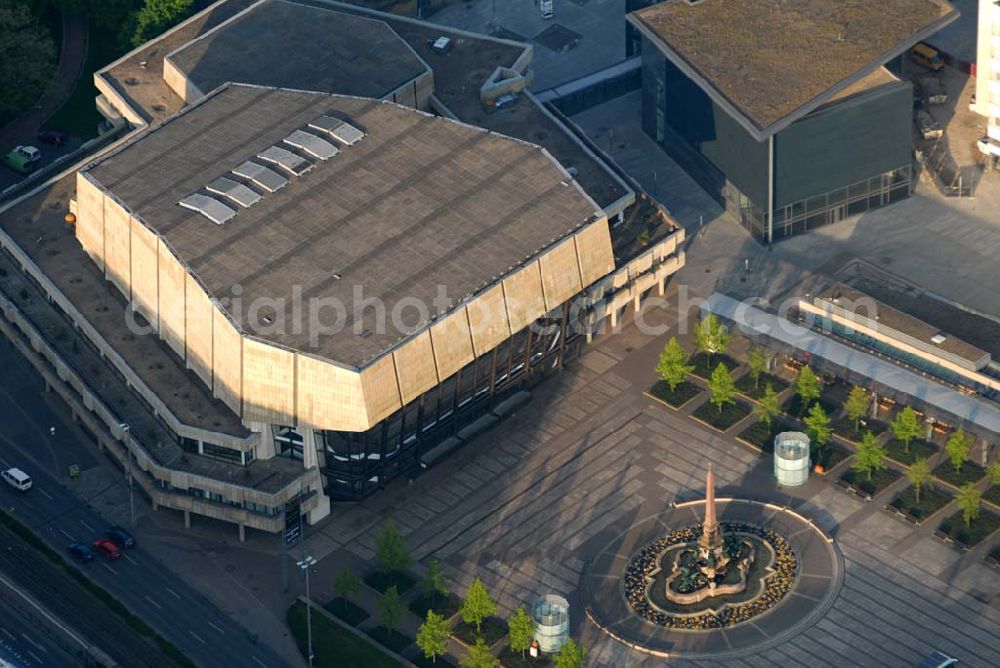 Leipzig from above - Blick auf das Gewandhaus zu Leipzig (Augustusplatz 8, 04109 Leipzig,Telefon: +49(0)341 12 70-0, URL: