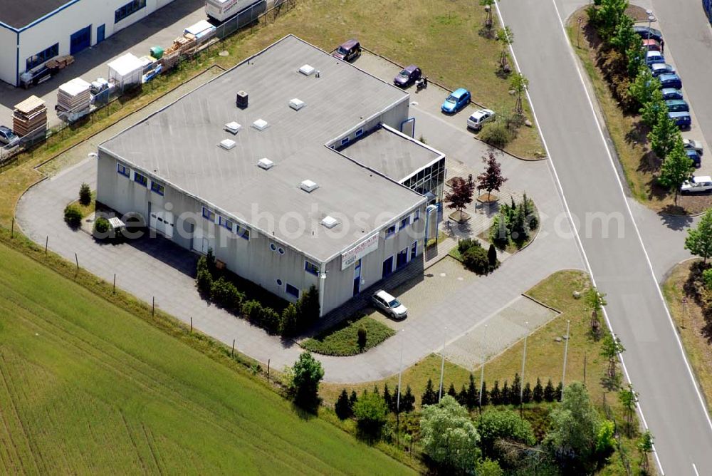 Aerial image Rangsdorf - H.O.M.B.A.S; Vermietung von Veranstaltungs-, Schulungs und Seminarräume für Jugendweihen Familienfeiern etc.; Räumlichkeiten für jeden Anlass; “Proberaum” für Band, Chöre etc. mit Bühne; Mehrzweckraum mit und ohne Beschallung und Catering; Physiofit Physioterapie Mo.-Do. 7.00 - 20.00 Uhr-Fr.7.00 - 12.30 Uhr; Hotline : 0171 7 14 79 90; Tel.++ 49 (0) 3 37 08 2 18 00; im Gewerbegebiet Theresenhof; DE - 15834 Berlin Rangsdorf; Telefon: 03 37 08 / 23 00; Telefax: 03 37 08 / 23 09 9;