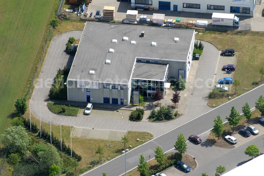 Rangsdorf from above - H.O.M.B.A.S; Vermietung von Veranstaltungs-, Schulungs und Seminarräume für Jugendweihen Familienfeiern etc.; Räumlichkeiten für jeden Anlass; “Proberaum” für Band, Chöre etc. mit Bühne; Mehrzweckraum mit und ohne Beschallung und Catering; Physiofit Physioterapie Mo.-Do. 7.00 - 20.00 Uhr-Fr.7.00 - 12.30 Uhr; Hotline : 0171 7 14 79 90; Tel.++ 49 (0) 3 37 08 2 18 00; im Gewerbegebiet Theresenhof; DE - 15834 Berlin Rangsdorf; Telefon: 03 37 08 / 23 00; Telefax: 03 37 08 / 23 09 9;