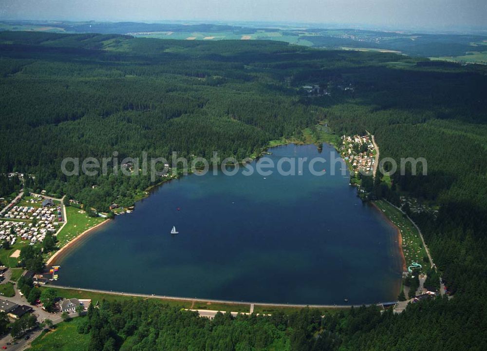 Aerial photograph Geyer - Blick auf die Geyerische Teiche,