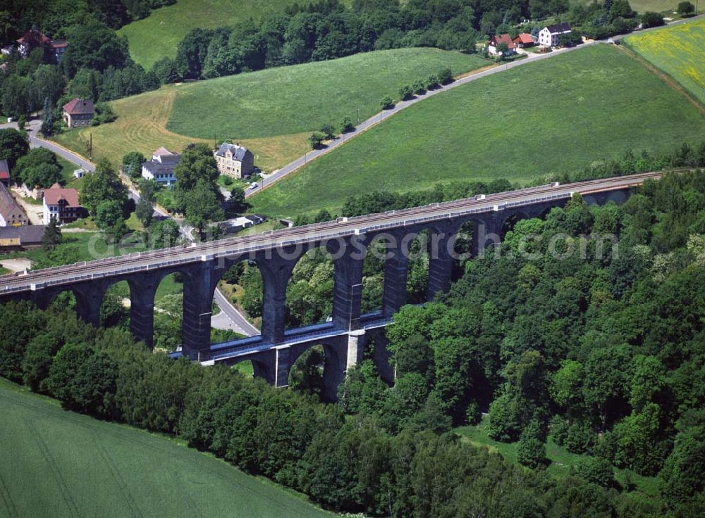 Göhren from above - Blick auf das Göhrener Viadukt. Die mit dem Bau der Brücke wurde im Jahr 1869 und endete 1871.