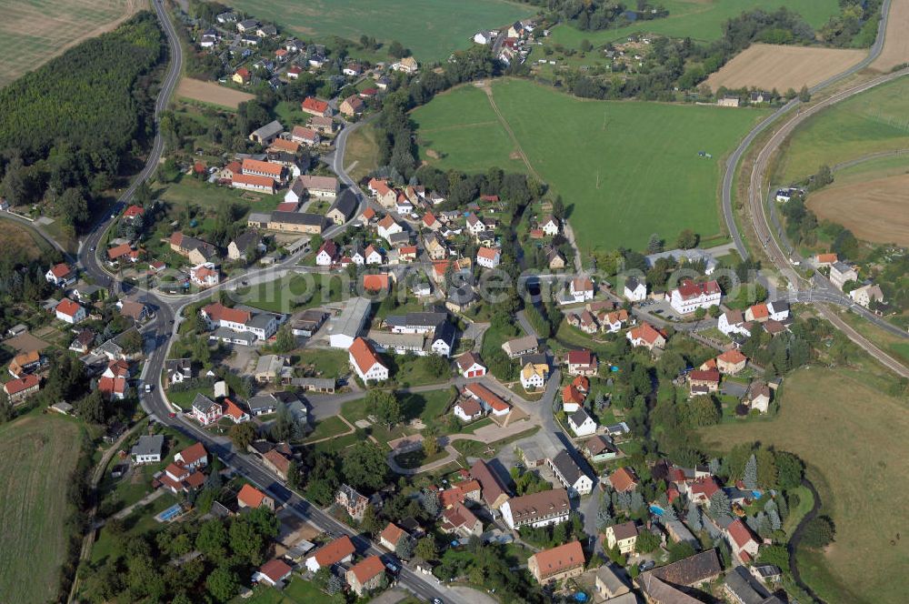 Aerial photograph Großstöbnitz - Blick auf den Ortsteil Großstöbnitz der Stadt Schmölln.