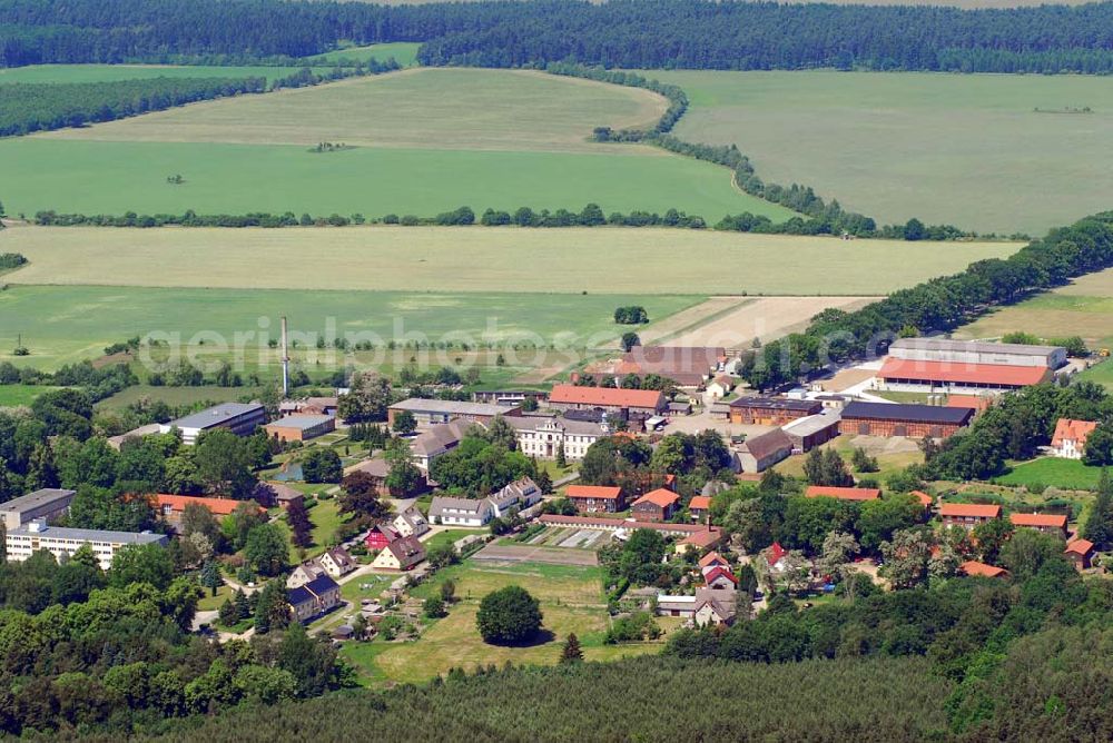 Aerial photograph Schmerwitz - ; Blick auf Gut Schmerwitz; Gut Schmerwitz GmbH & Co. KG; Schmerwitz Nr.8; 14827 Wiesenburg/Mark; (03 38 49) 908-0;