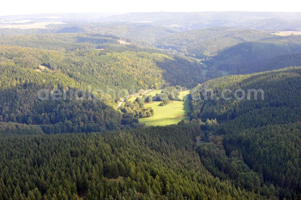 Aerial photograph Wippra - View of the resin in Saxony-Anhalt. The resin is also known as the Central Highlands and is situated on the borders of the federal states of Lower Saxony, Saxony-Anhalt and Thuringia