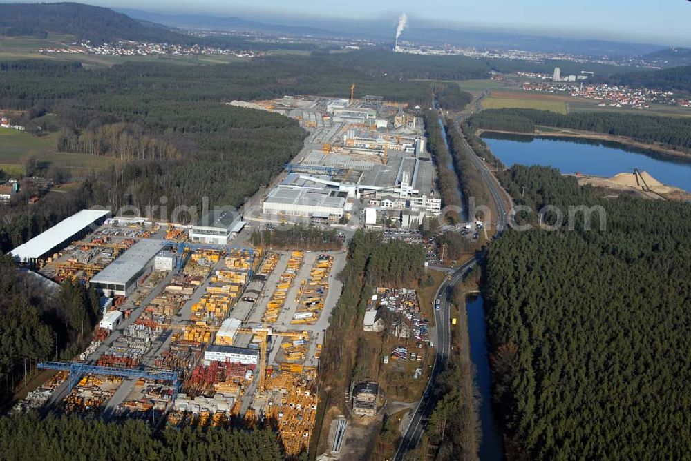 Sengenthal bei Neumarkt Obpf. from above - Blick auf den Hauptsitz der Max Bögl Bauunternehmung GmbH & Co. KG, Max-Bögl-Straße 1, 92369 Sengenthal; Telefon: 09181 909-0,Telefax: 09181 905061, rforchheimer@max-boegl.de