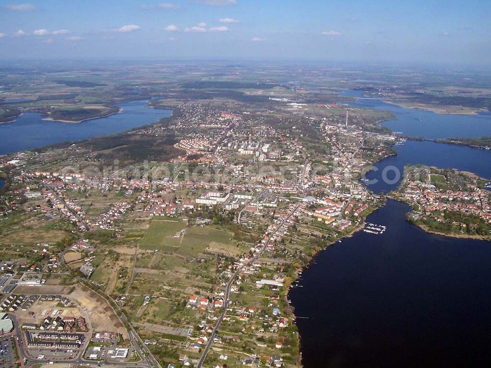 Werder / Havel from above - Blick auf die Havellandschaft bei Werder in Brandenburg.