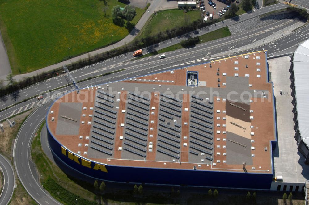 Aerial photograph St. Gallen - Blick auf das IKEA Einrichtungshaus St. Gallen / Schweiz neben dem Stadion AFG Arena. Adresse: IKEA AG, Niederlassung St. Gallen, Zürcherstrasse 460, CH-9015 St. Gallen