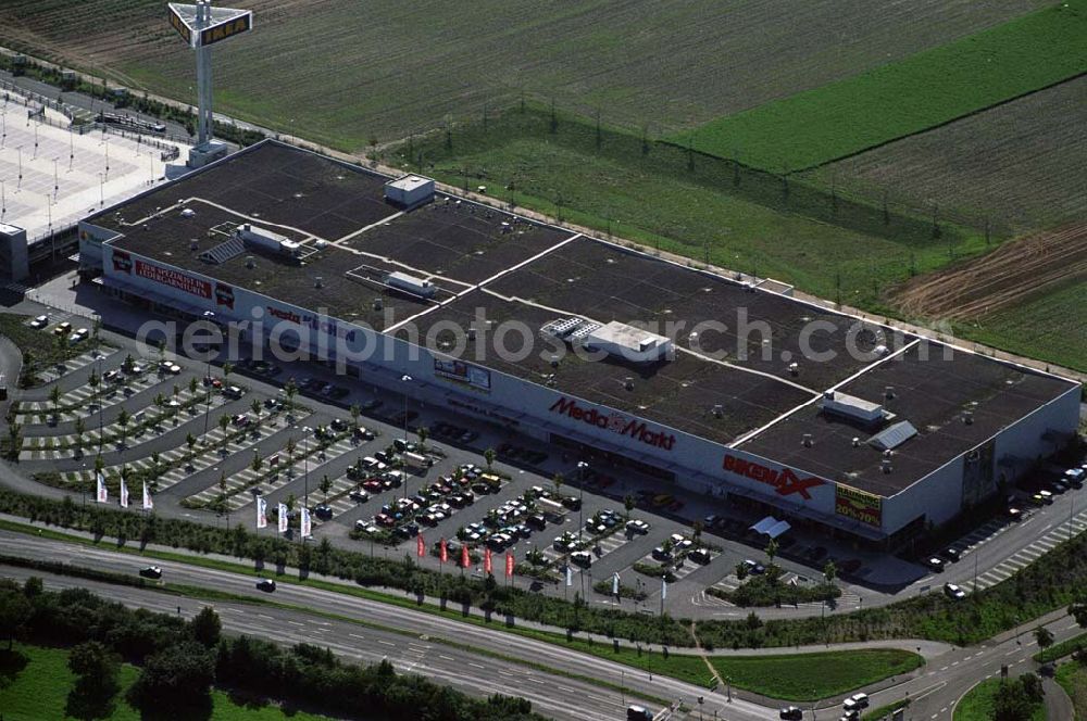 Aerial image Mannheim - Blick auf das IKEA Einrichtungshaus in Mannheim, Kontakt: IKEA Deutschland GmbH & Co. KG, Niederlassung Mannheim, Frankenthaler Straße 123, 68307 Mannheim