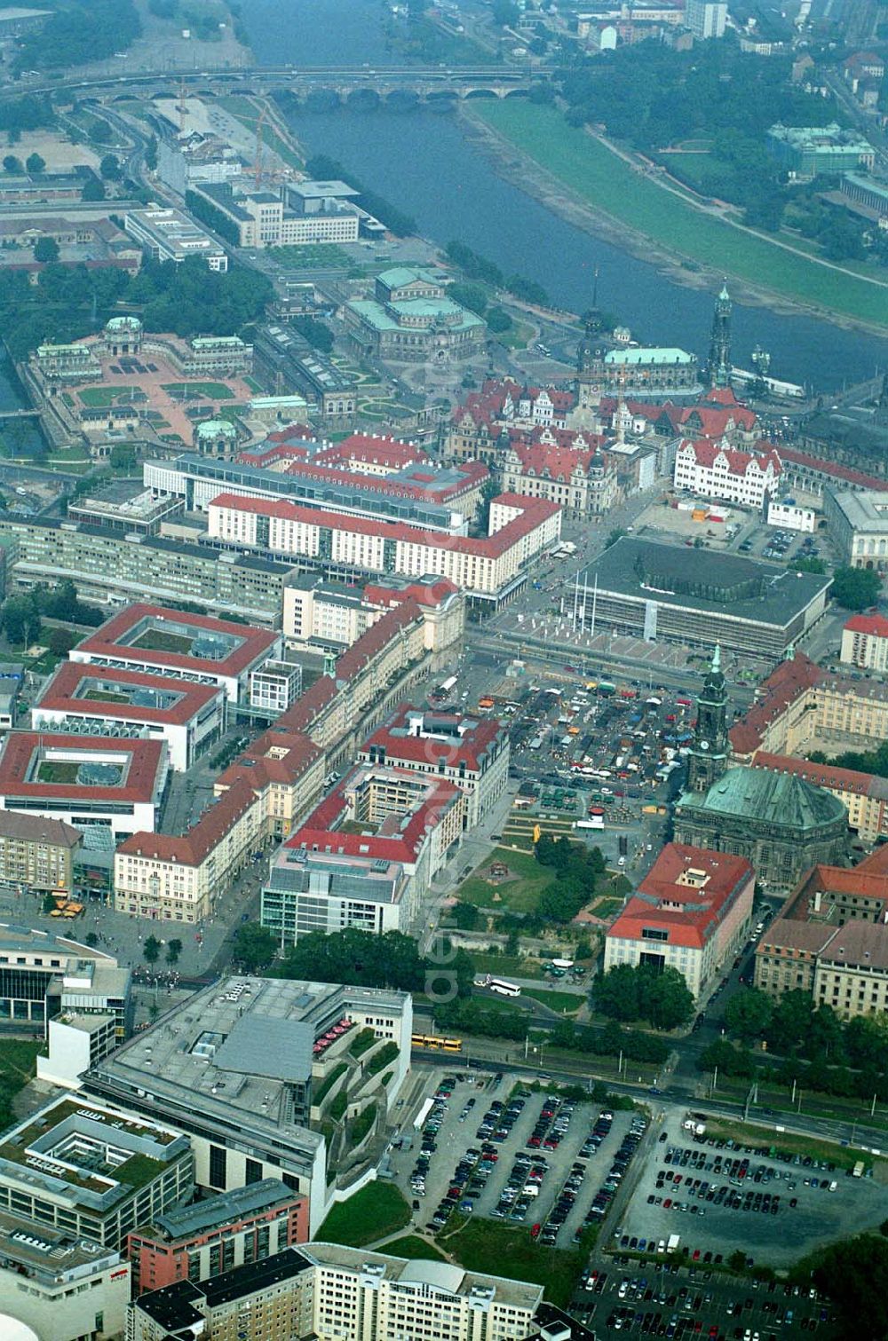 Aerial image Dresden ( Sachsen ) - Blick auf die Innenstadt von Dresden