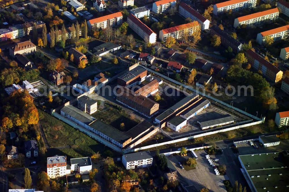 Aerial photograph Cottbus / Brandenburg - 29.10.2005 Cottbus:Strafvollzugsanstalt Cottbus, Bautzener Straße