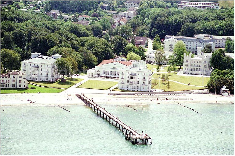 Aerial image Bad Doberan - Heiligendamm - Blick auf das Kempinski Grand Hotel Heiligendamm. Kontakt: Prof.-Dr.-Vogel-Straße 16-18, 18209 Bad Doberan - Heiligendamm, Tel. +49 (0) 38203 740-0, Fax: +49 (0) 38203 740-7474, E-mail: reservations.heiligendamm@kempinski.com