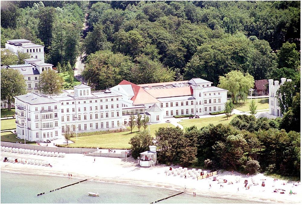 Bad Doberan - Heiligendamm from above - Blick auf das Kempinski Grand Hotel Heiligendamm. Kontakt: Prof.-Dr.-Vogel-Straße 16-18, 18209 Bad Doberan - Heiligendamm, Tel. +49 (0) 38203 740-0, Fax: +49 (0) 38203 740-7474, E-mail: reservations.heiligendamm@kempinski.com