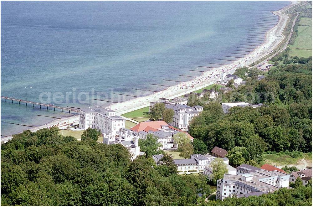 Bad Doberan - Heiligendamm from above - Blick auf das Kempinski Grand Hotel Heiligendamm. Kontakt: Prof.-Dr.-Vogel-Straße 16-18, 18209 Bad Doberan - Heiligendamm, Tel. +49 (0) 38203 740-0, Fax: +49 (0) 38203 740-7474, E-mail: reservations.heiligendamm@kempinski.com