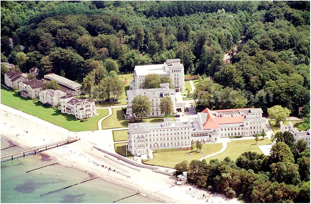 Bad Doberan - Heiligendamm from above - Blick auf das Kempinski Grand Hotel Heiligendamm. Kontakt: Prof.-Dr.-Vogel-Straße 16-18, 18209 Bad Doberan - Heiligendamm, Tel. +49 (0) 38203 740-0, Fax: +49 (0) 38203 740-7474, E-mail: reservations.heiligendamm@kempinski.com