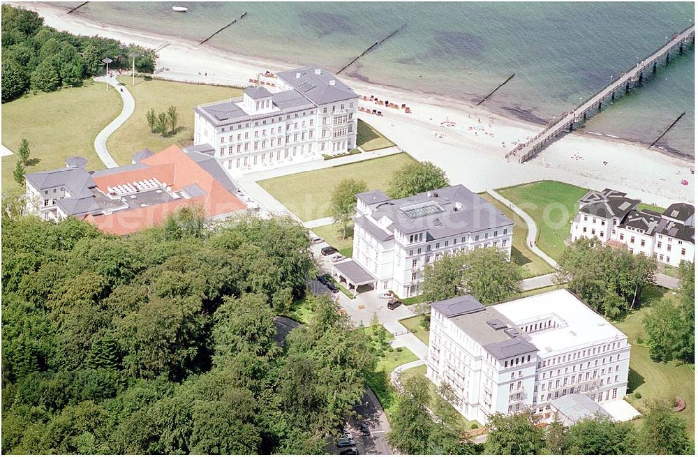 Bad Doberan - Heiligendamm from above - Blick auf das Kempinski Grand Hotel Heiligendamm. Kontakt: Prof.-Dr.-Vogel-Straße 16-18, 18209 Bad Doberan - Heiligendamm, Tel. +49 (0) 38203 740-0, Fax: +49 (0) 38203 740-7474, E-mail: reservations.heiligendamm@kempinski.com