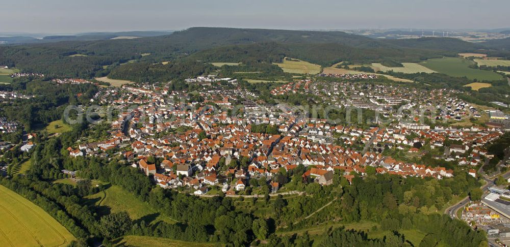 Aerial photograph Blomberg - Look at the small town of Blomberg in East Westphalia-Lippe in North Rhine-Westphalia