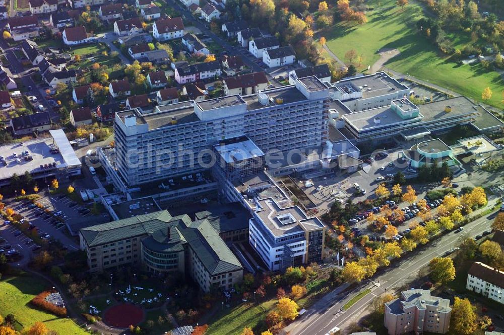 Aerial image Fulda - 28.10.2005 Fulda, Das Klinikum Fulda gewährleistet effektive Zusammenarbeit der medizinischen Kliniken und Abteilungen. Klinikum Fulda, Pacelliallee 4