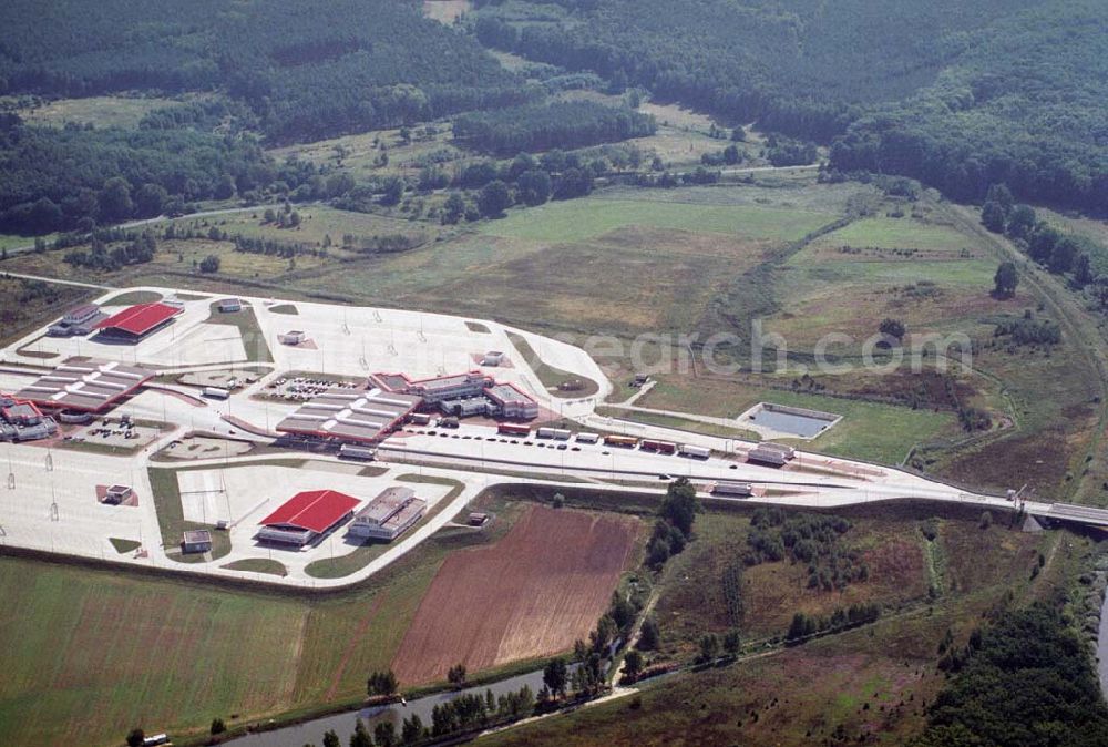 Guben from the bird's eye view: Neuer Grenzübergang von Guben nach Polen