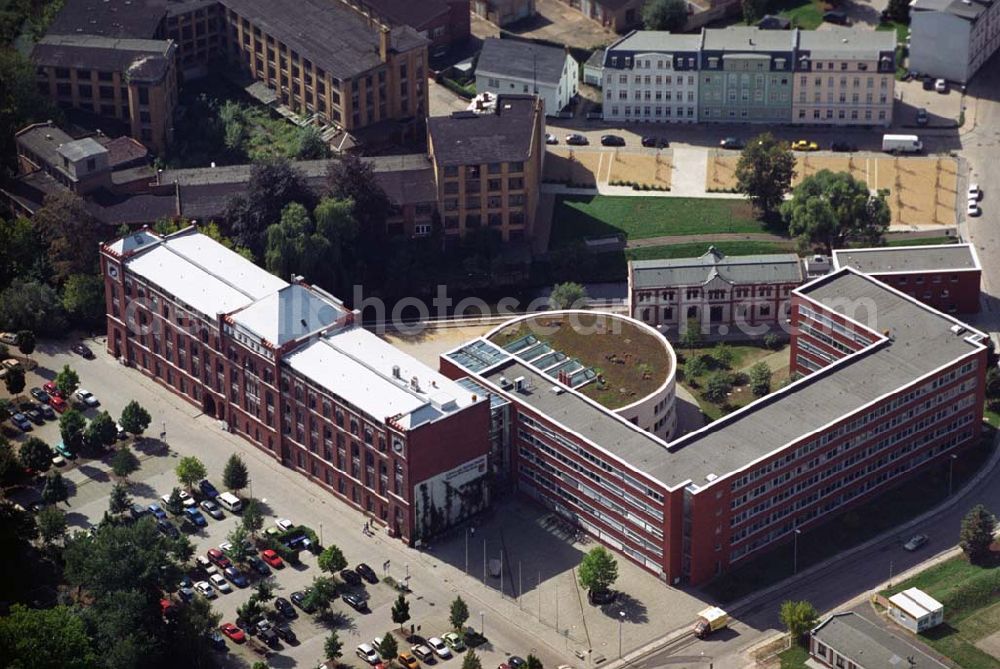 Aerial image Forst - Blick auf die neue Kreisverwaltung mit dem Landratsamt vom Landkreis Spree-Neiße in Forst / Brandenburg in der Heinrich-Heine-Straße 1 in 03149 Forst (Lausitz). Tel. 035 62 / 986 0 ; Fax 035 62 / 986 100 88.