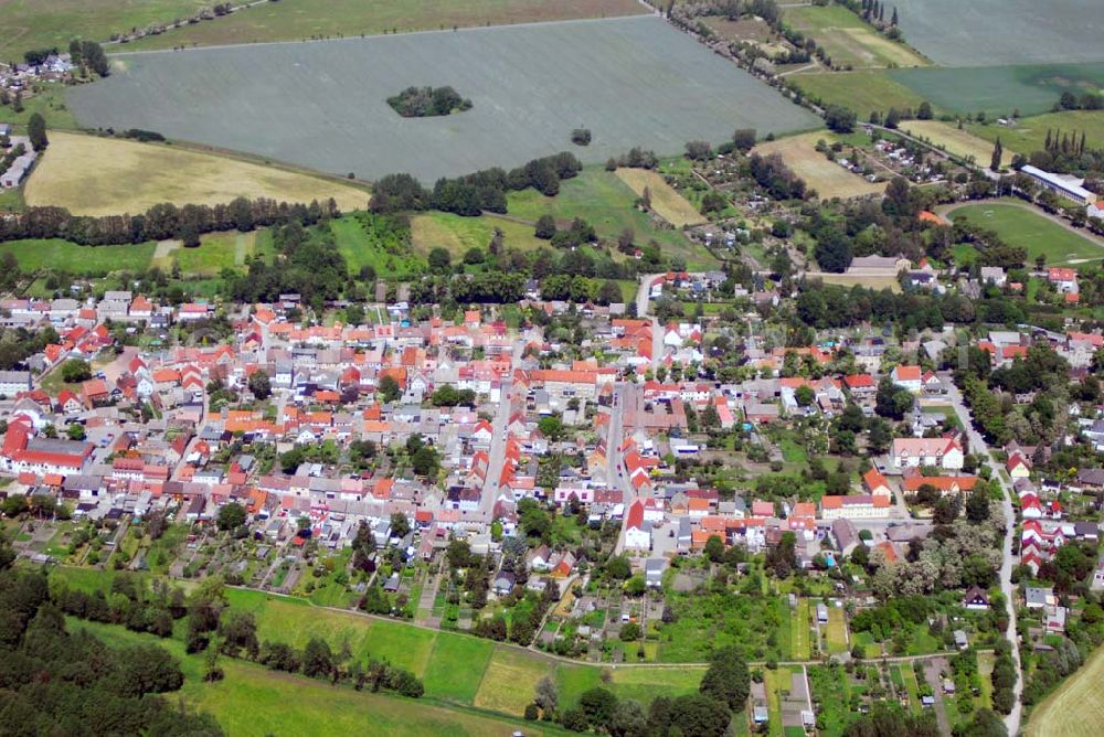 Loburg from the bird's eye view: Blick auf Loburg in Sachsen-Anhalt; PLZ:39279;