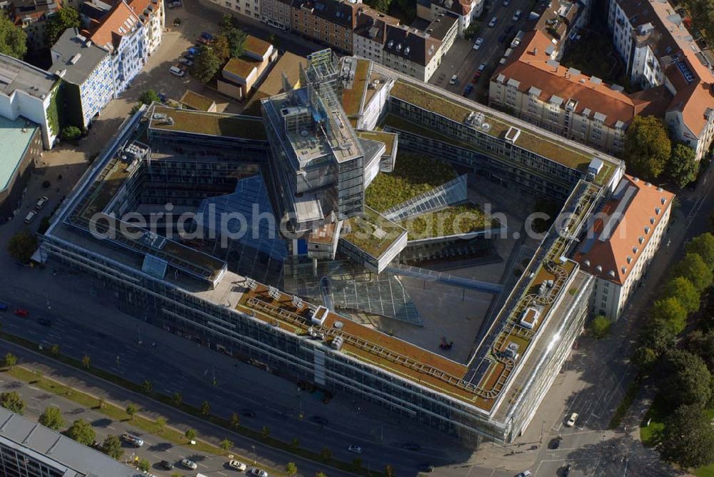 Aerial image Hannover - Blick auf die Norddeutsche Landesbank in Hannover Anschrift: Norddeutsche Landesbank Friedrichswall 10; 30159; Hannover; Telefon: 0511/361-0; Telefax: 0511/361-2502;