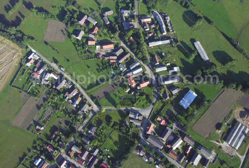 Aerial photograph Karrenzin Mecklenburg-Vorpommern - Ortskern von Karrenzin in Mecklenburg-Vorpommern