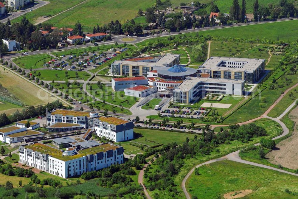 Leipzig from above - Blick auf die Psychatrische Klinik des Leipziger Parkkrankenhauses, Kontakt: Park-Krankenhaus Leipzig-Südost GmbH - Psychiatrische Kliniken -, Morawitzstraße 2, 04289 Leipzig, http://