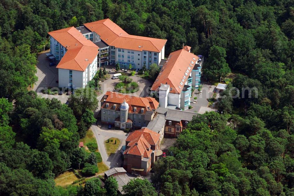 Aerial photograph Rathenow - Blick auf das Plegeheim Objekt Stadtforst(